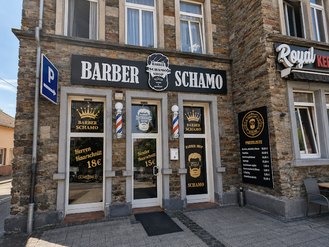 Vor dem Laden: Barber Schamo Shop, Hauptstr. 113 Bendorf